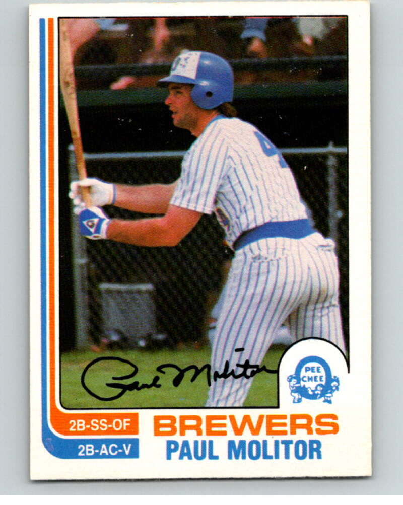 1982 O-Pee-Chee Baseball #195 Paul Molitor  Milwaukee Brewers  V66416 Image 1