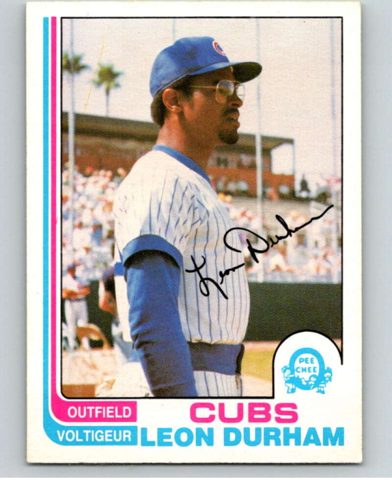 1982 O-Pee-Chee Baseball #206 Leon Durham  Chicago Cubs  V66420 Image 1