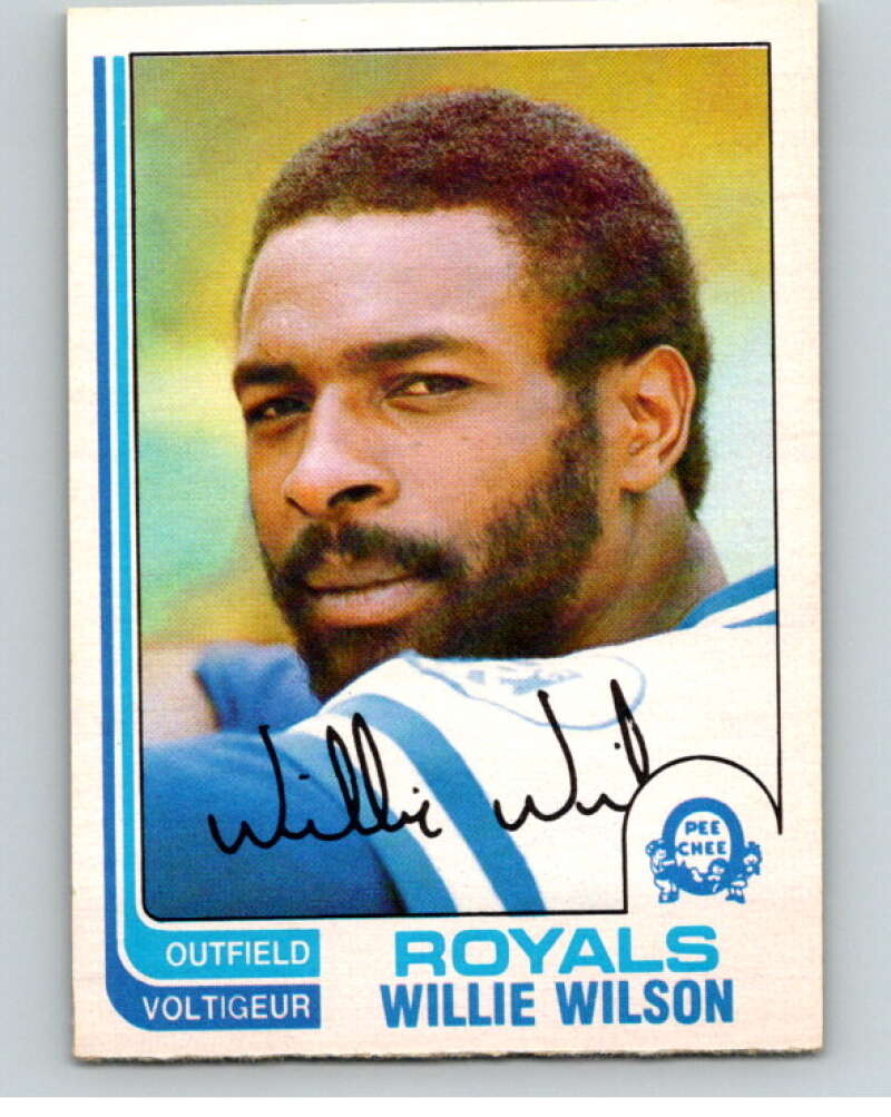 1982 O-Pee-Chee Baseball #230 Willie Wilson  Kansas City Royals  V66421 Image 1