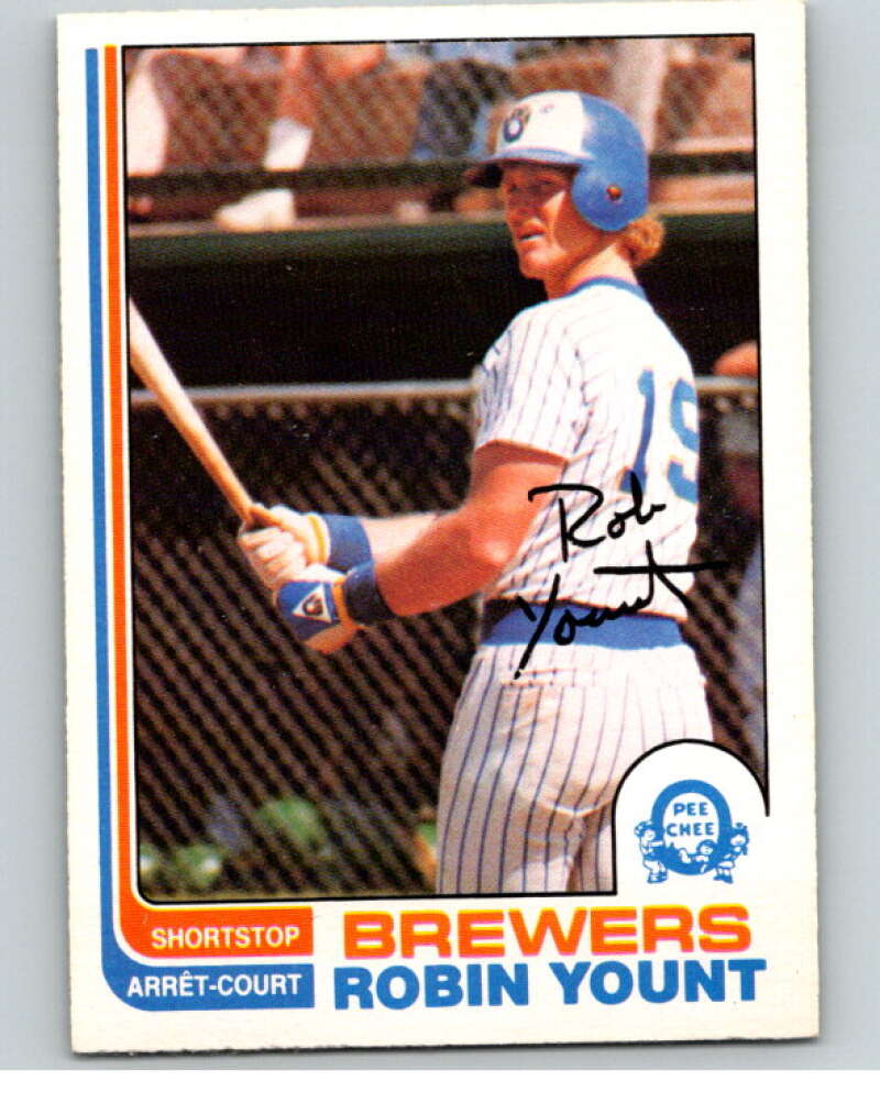 1982 O-Pee-Chee Baseball #237 Robin Yount  Milwaukee Brewers  V66422 Image 1
