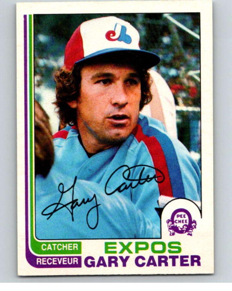 1982 O-Pee-Chee Baseball #244 Gary Carter  Montreal Expos  V66423 Image 1