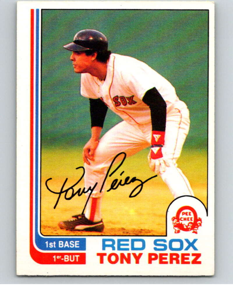 1982 O-Pee-Chee Baseball #255 Tony Perez  Boston Red Sox  V66425 Image 1