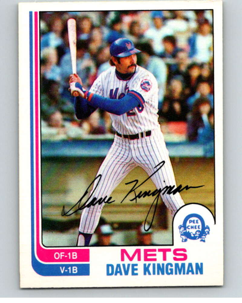 1982 O-Pee-Chee Baseball #276 Dave Kingman  New York Mets  V66427 Image 1