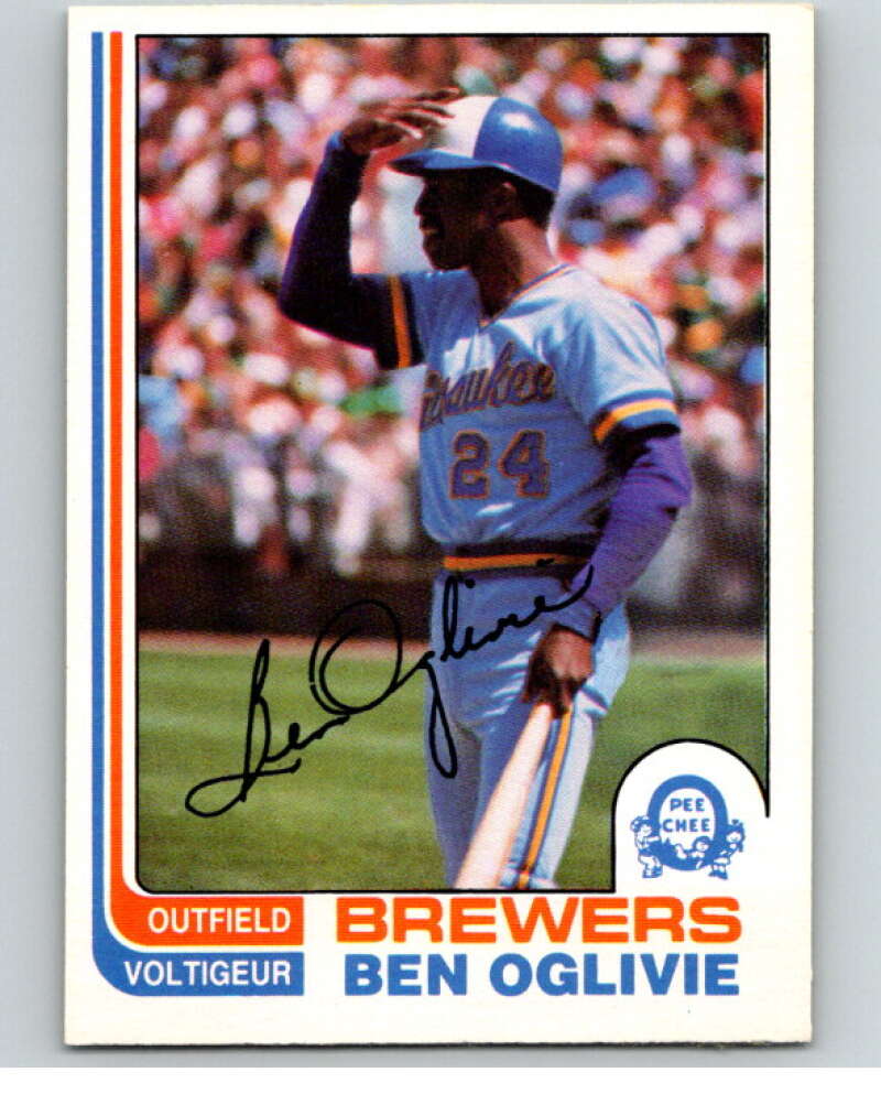1982 O-Pee-Chee Baseball #280 Ben Oglivie  Milwaukee Brewers  V66428 Image 1
