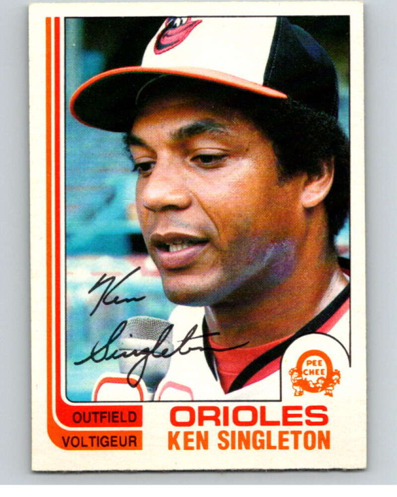 1982 O-Pee-Chee Baseball #290 Ken Singleton  Baltimore Orioles  V66431 Image 1