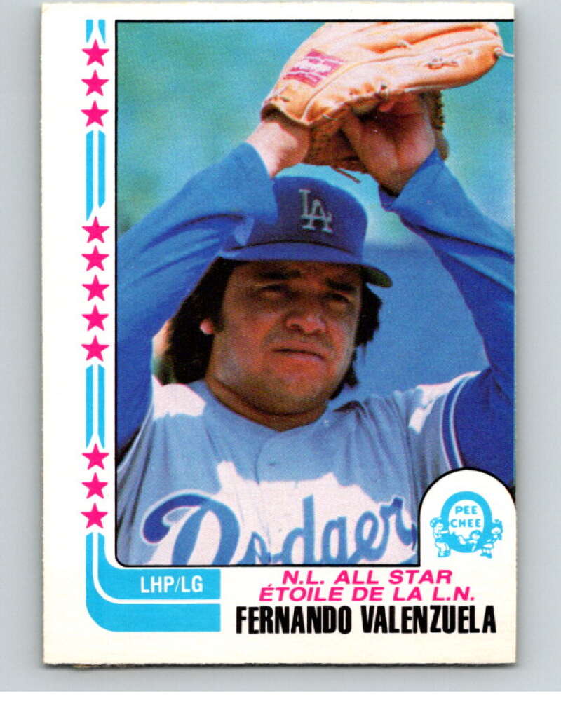 1982 O-Pee-Chee Baseball #345 Fernando Valenzuela AS   V66438 Image 1