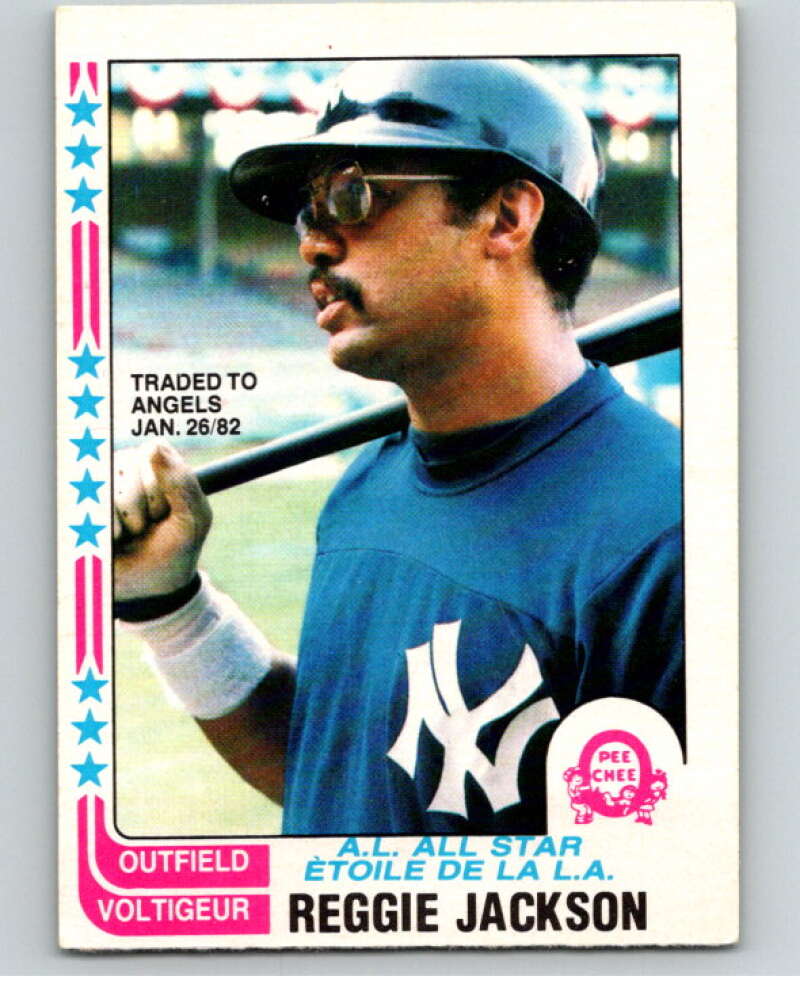1982 O-Pee-Chee Baseball #377 Reggie Jackson AS   V66443 Image 1