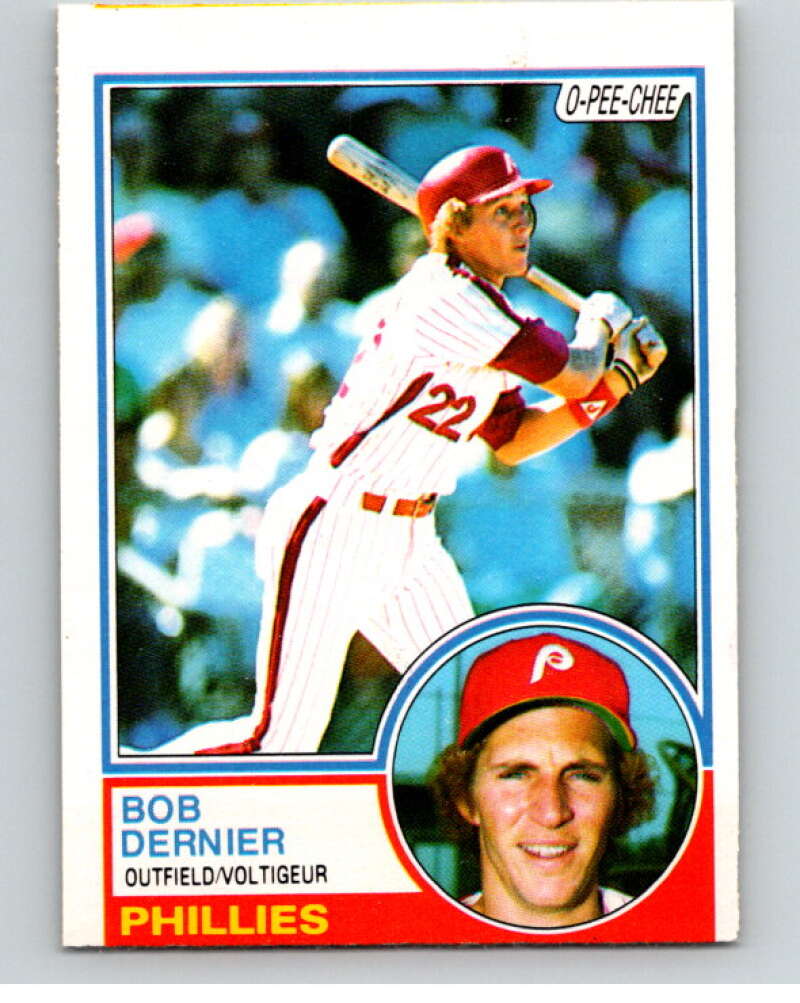 1983 O-Pee-Chee Baseball #43 Bob Dernier  Philadelphia Phillies  V66449 Image 1