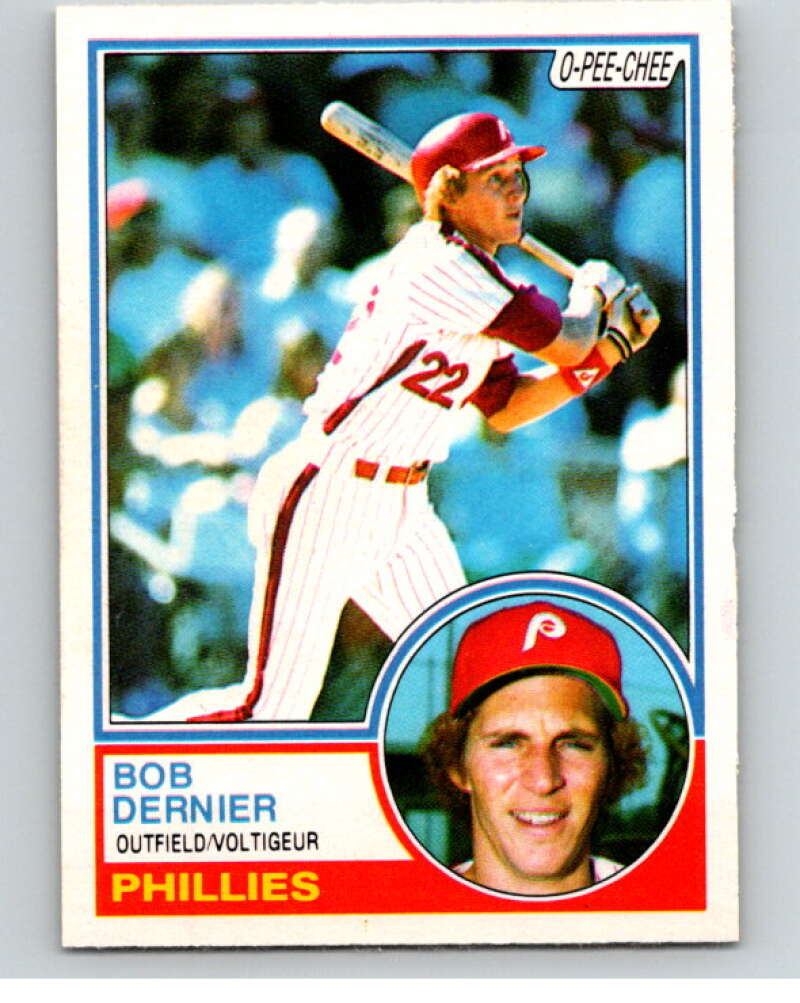 1983 O-Pee-Chee Baseball #43 Bob Dernier  Philadelphia Phillies  V66450 Image 1