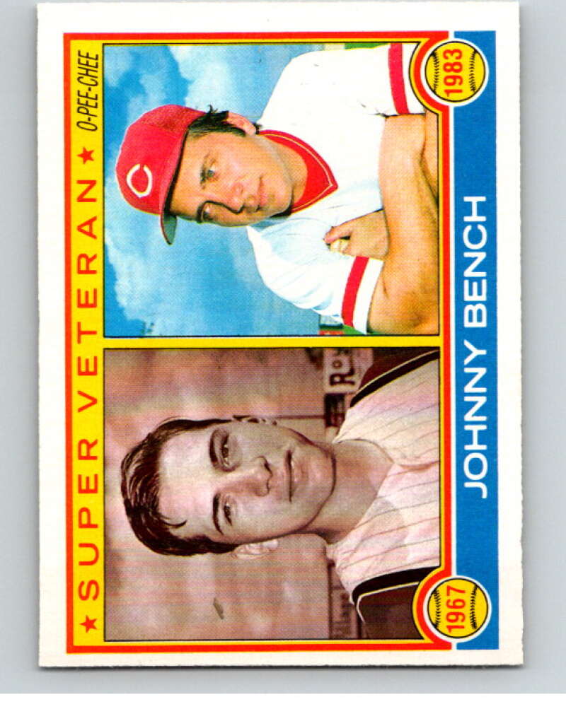 1983 O-Pee-Chee Baseball #61 Johnny Bench SV  Cincinnati Reds  V66451 Image 1