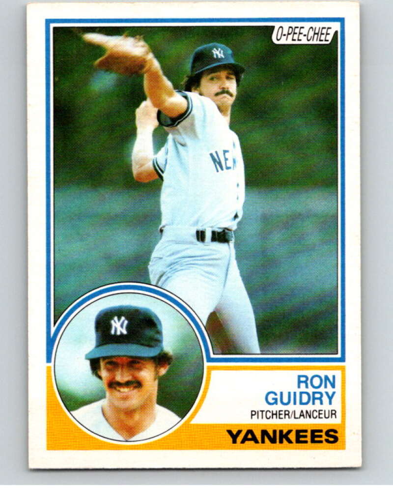 1983 O-Pee-Chee Baseball #104 Ron Guidry  New York Yankees  V66461 Image 1
