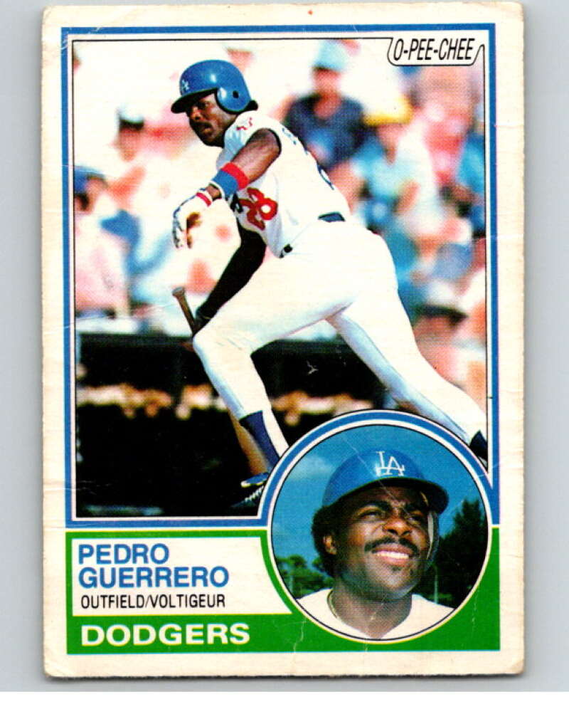 1983 O-Pee-Chee Baseball #116 Pedro Guerrero  Los Angeles Dodgers  V66466 Image 1