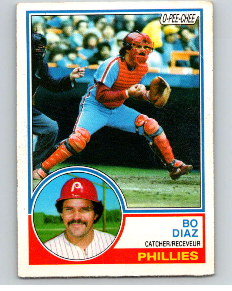 1983 O-Pee-Chee Baseball #175 Bo Diaz  Philadelphia Phillies  V66479 Image 1
