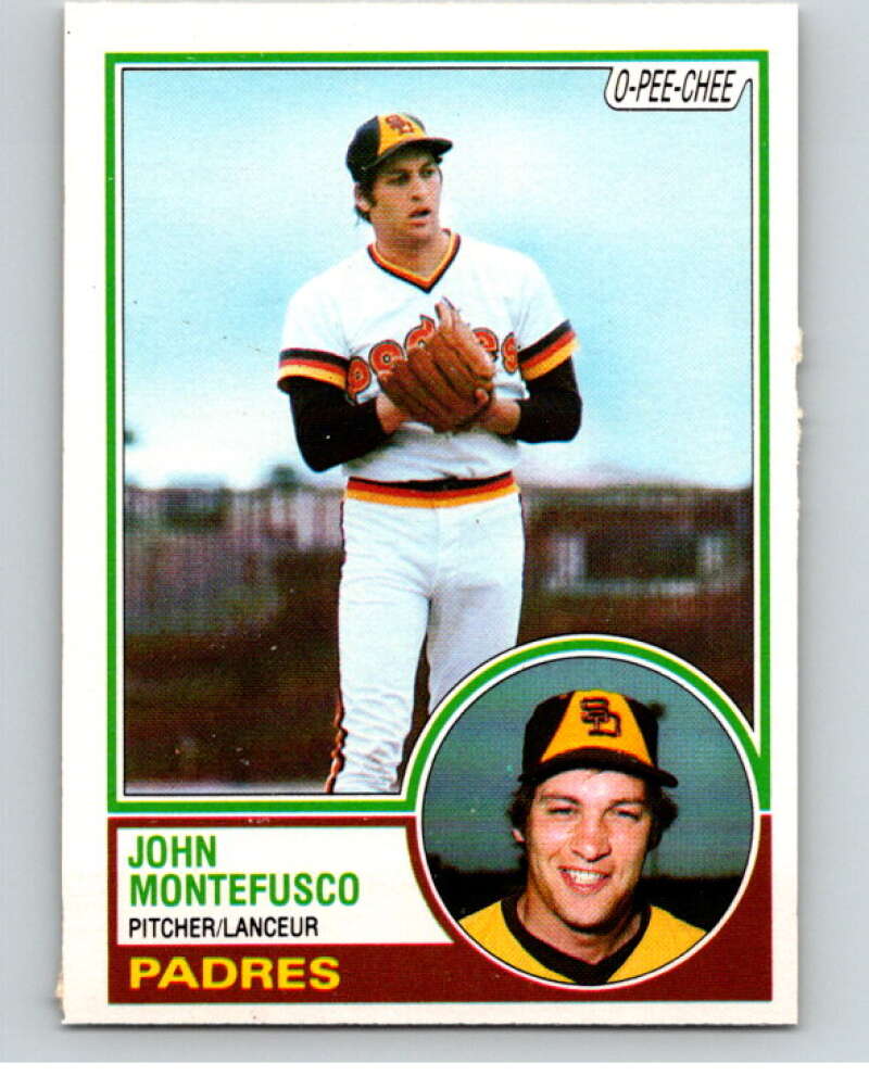 1983 O-Pee-Chee Baseball #223 John Montefusco  San Diego Padres  V66487 Image 1