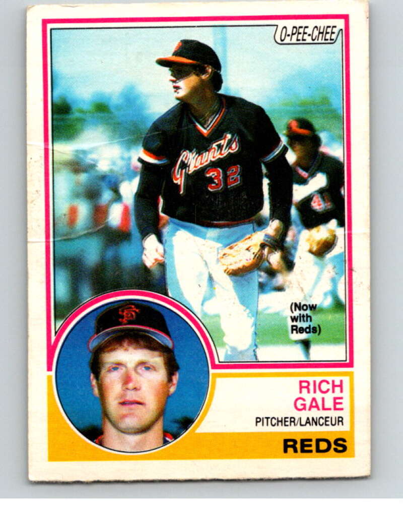 1983 O-Pee-Chee Baseball #243 Rich Gale   V66492 Image 1