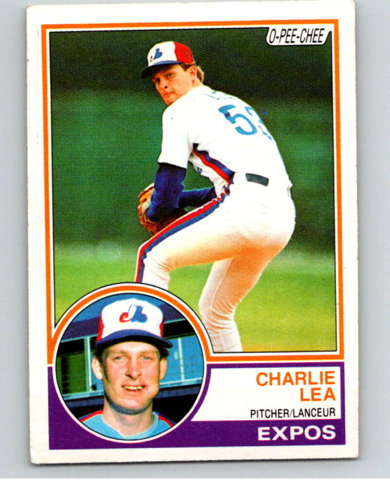 1983 O-Pee-Chee Baseball #253 Charlie Lea  Montreal Expos  V66494 Image 1