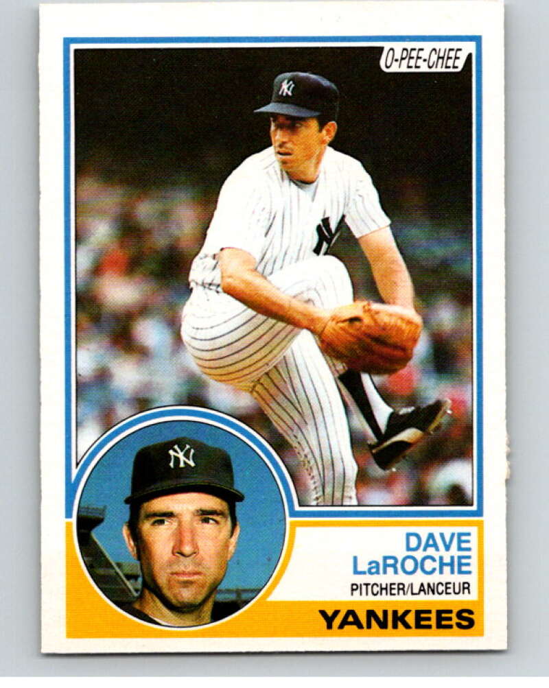 1983 O-Pee-Chee Baseball #333 Dave LaRoche  New York Yankees  V66513 Image 1