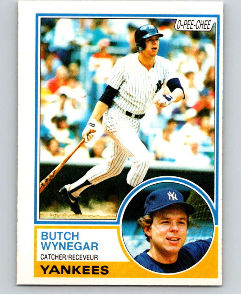 1983 O-Pee-Chee Baseball #379 Butch Wynegar  New York Yankees  V66521 Image 1