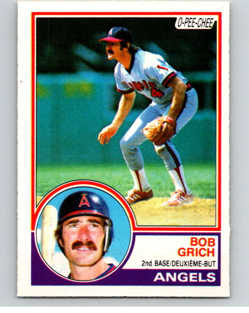 1983 O-Pee-Chee Baseball #381 Bobby Grich  California Angels  V66522 Image 1