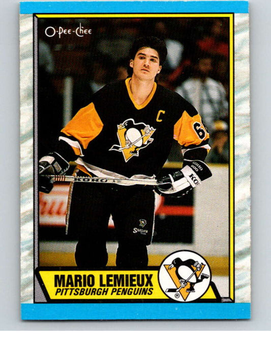 1989-90 O-Pee-Chee #1 Mario Lemieux  Pittsburgh Penguins  V66541 Image 1