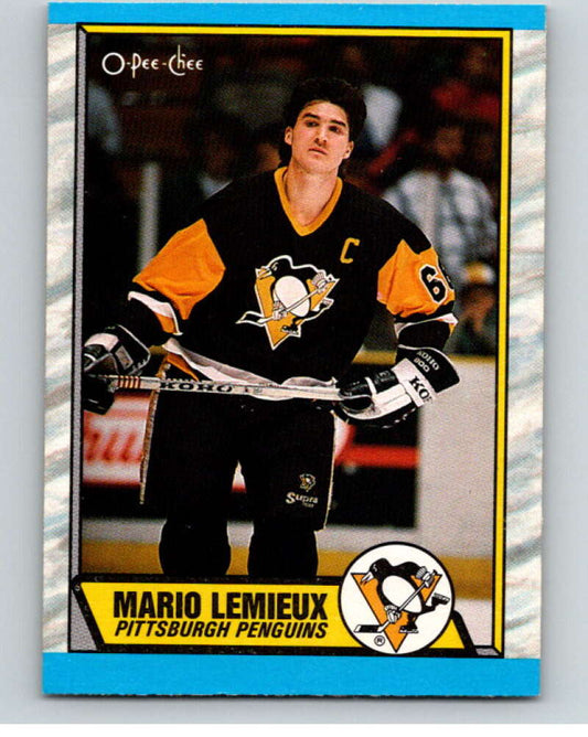 1989-90 O-Pee-Chee #1 Mario Lemieux  Pittsburgh Penguins  V66543 Image 1