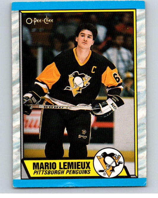 1989-90 O-Pee-Chee #1 Mario Lemieux  Pittsburgh Penguins  V66544 Image 1