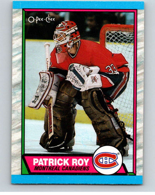 1989-90 O-Pee-Chee #17 Patrick Roy  Montreal Canadiens  V66545 Image 1