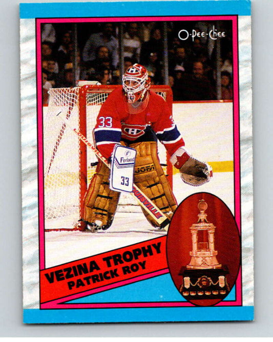 1989-90 O-Pee-Chee #322 Patrick Roy Montreal Canadiens  V66555 Image 1