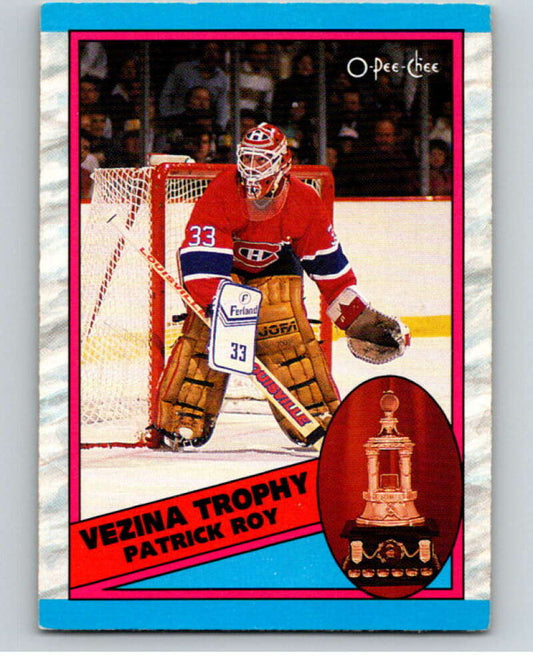 1989-90 O-Pee-Chee #322 Patrick Roy Montreal Canadiens  V66556 Image 1