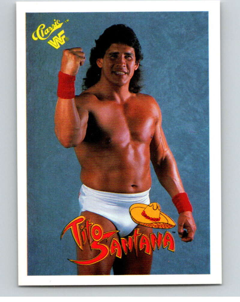 1990 Classic WWF Wrestling #21 Tito Santana    V66569 Image 1