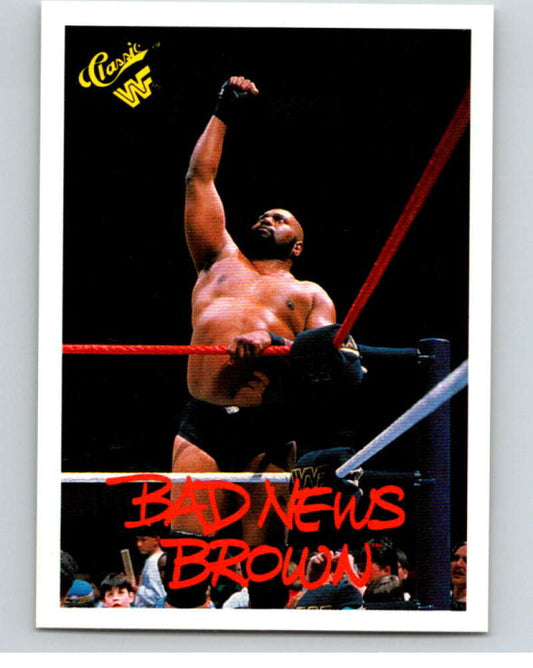 1990 Classic WWF Wrestling #26 Bad News Brown    V66574 Image 1