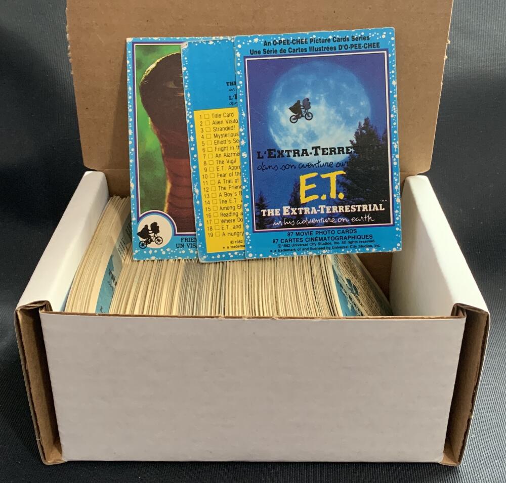 1982 E.T. O-Pee-Chee Movie Trading Cards - Lot over 150 cards! Image 1