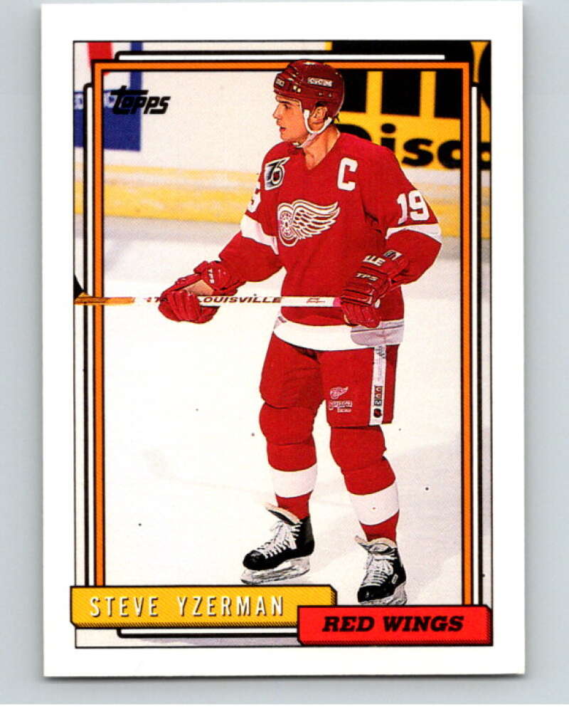 1992-93 Topps #207 Steve Yzerman  Detroit Red Wings  V66592 Image 1