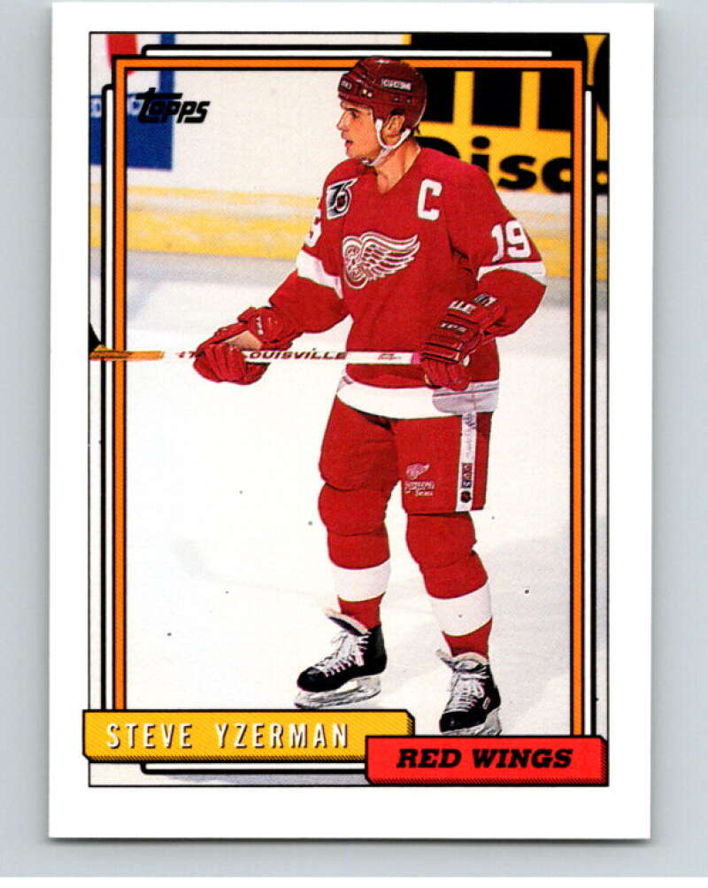 1992-93 Topps #207 Steve Yzerman  Detroit Red Wings  V66593 Image 1
