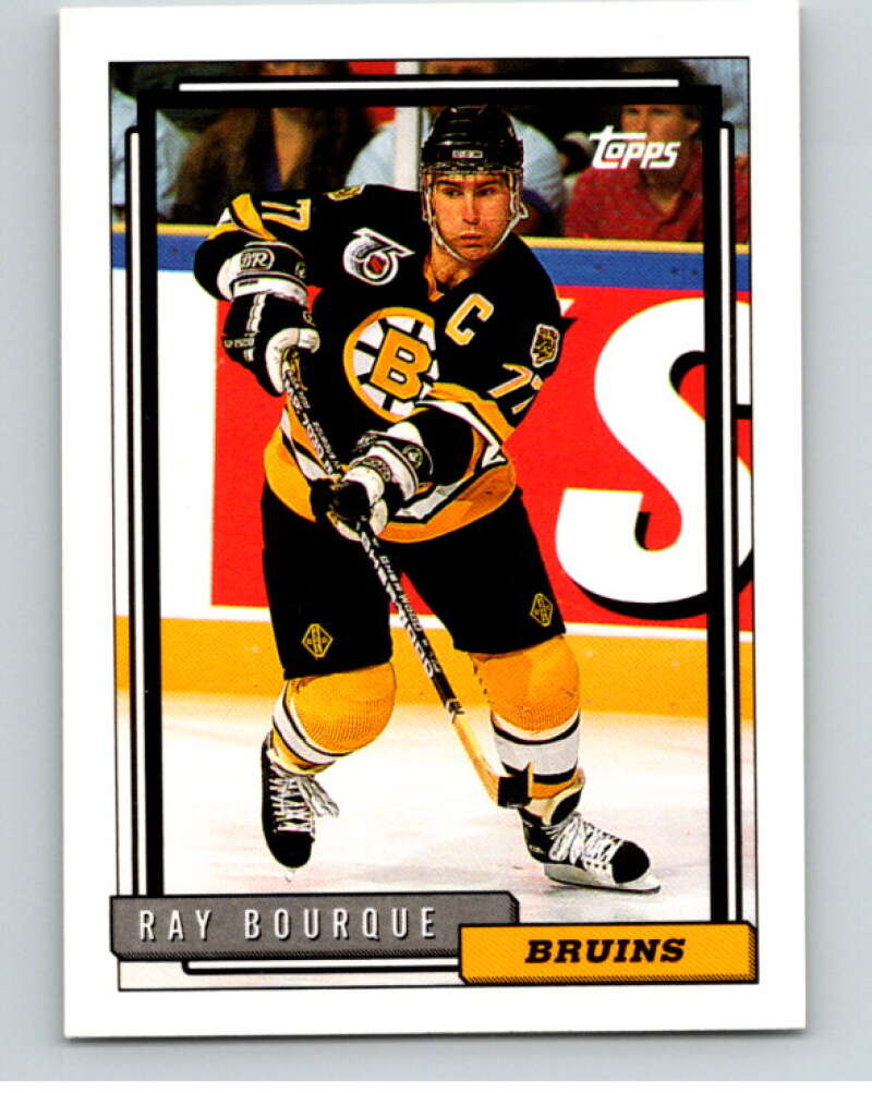 1992-93 Topps #221 Ray Bourque  Boston Bruins  V66594 Image 1