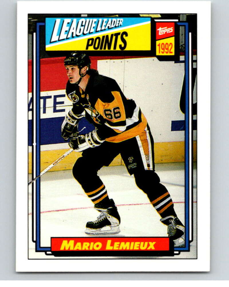 1992-93 Topps #504 Mario Lemieux LL  Pittsburgh Penguins  V66595 Image 1