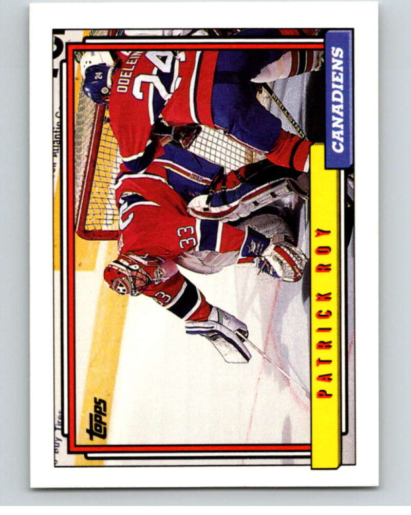 1992-93 Topps #508 Patrick Roy  Montreal Canadiens  V66596 Image 1