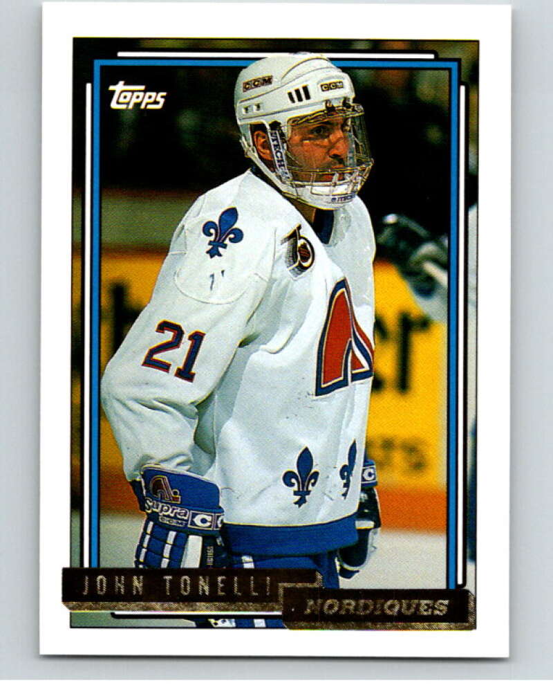 1992-93 Topps Gold #119G John Tonelli  Quebec Nordiques  V66601 Image 1