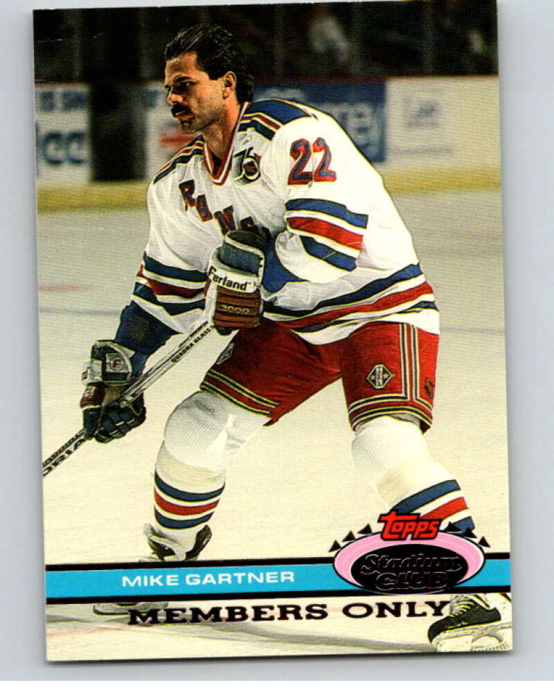 1991-92 Topps Stadium Club Members Only #41 Mike Gartner   V66677 Image 1