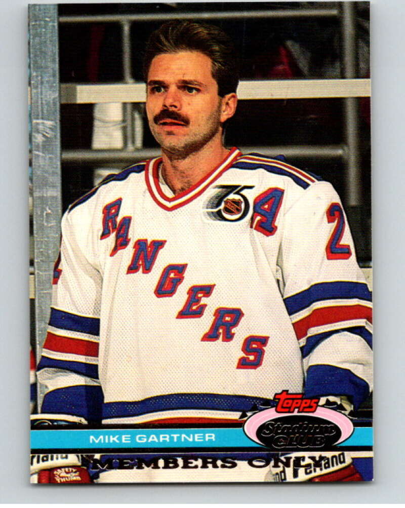 1991-92 Topps Stadium Club Members Only #42 Mike Gartner   V66679 Image 1