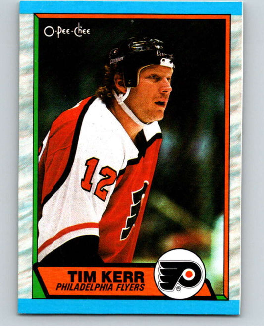 1989-90 O-Pee-Chee Box Bottoms #G Tim Kerr  Philadelphia Flyers  V66700 Image 1