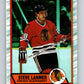 1989-90 O-Pee-Chee Box Bottoms #J Steve Larmer Blackhawks  V66703 Image 1