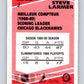 1989-90 O-Pee-Chee Box Bottoms #J Steve Larmer Blackhawks  V66703 Image 2