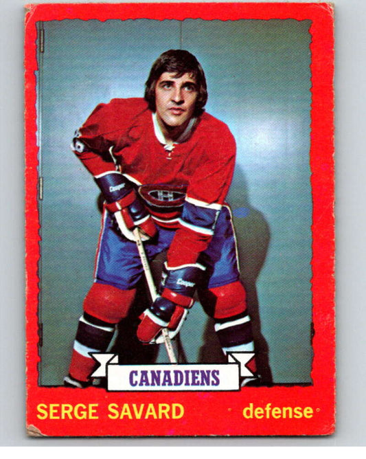 1973-74 O-Pee-Chee #24 Serge Savard  Montreal Canadiens  V66711 Image 1