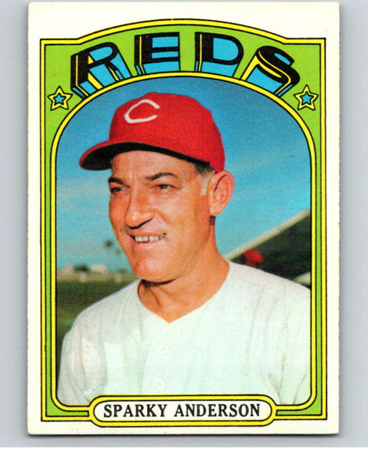 1972 Topps #358 Sparky Anderson MG  Cincinnati Reds  V66720 Image 1
