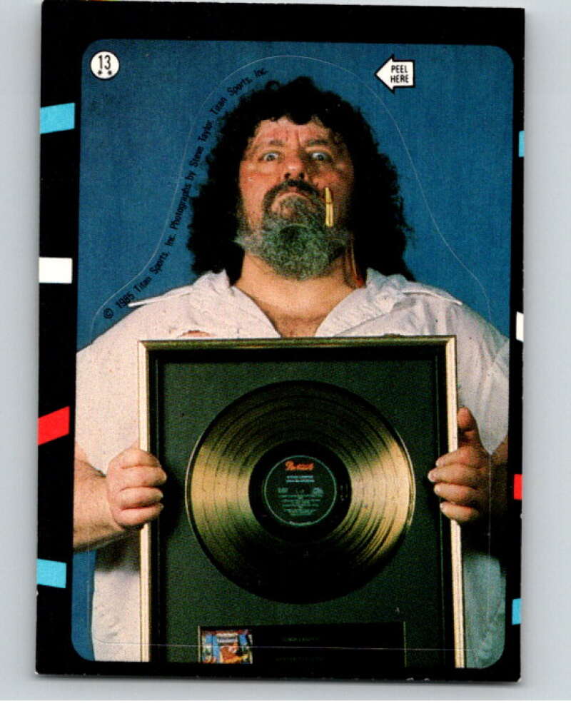 1985 O-Pee-Chee WWF Stickers #13 Captain Lou Albano   V66728 Image 1