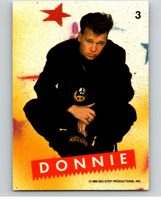 1989 New Kids on the Block Series One Stickers #3 Donnie  V66734 Image 1