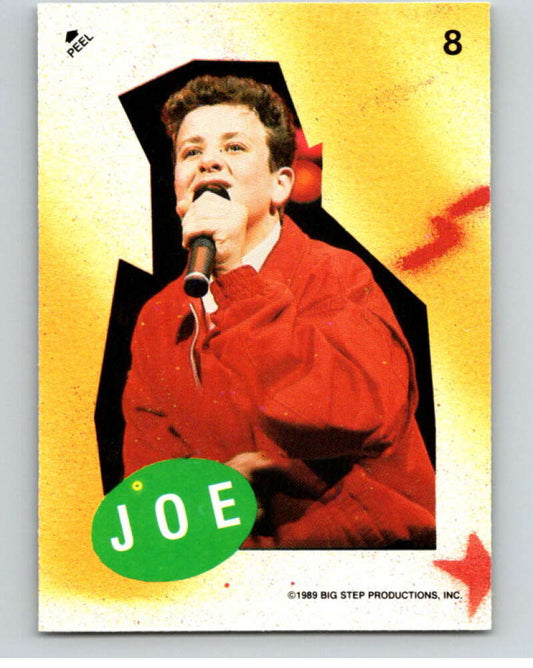 1989 New Kids on the Block Series One Stickers #8 Joe  V66744 Image 1
