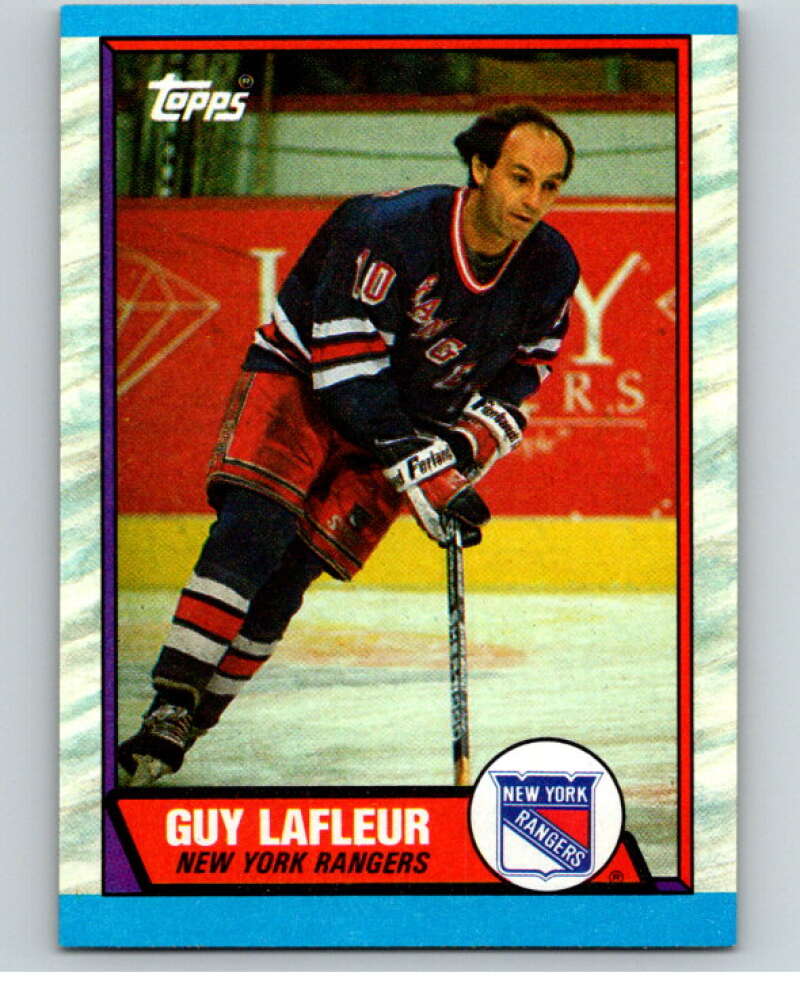 1989-90 Topps #189 Guy Lafleur  New York Rangers  V66757 Image 1