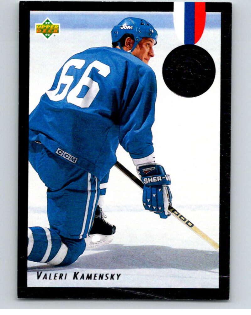 1992-93 Upper Deck Euro-Stars #E20 Valeri Kamensky  Quebec Nordiques  V66780 Image 1